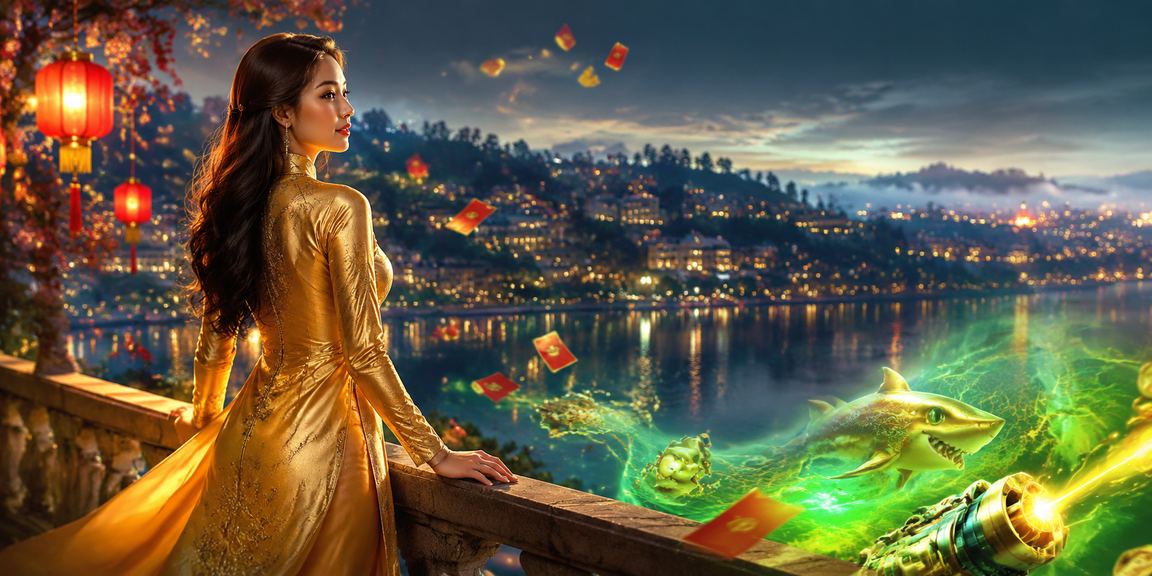 Người chơi tại Đà Lạt trong trang phục áo dài tham gia game bắn cá trực tuyến trên điện thoại