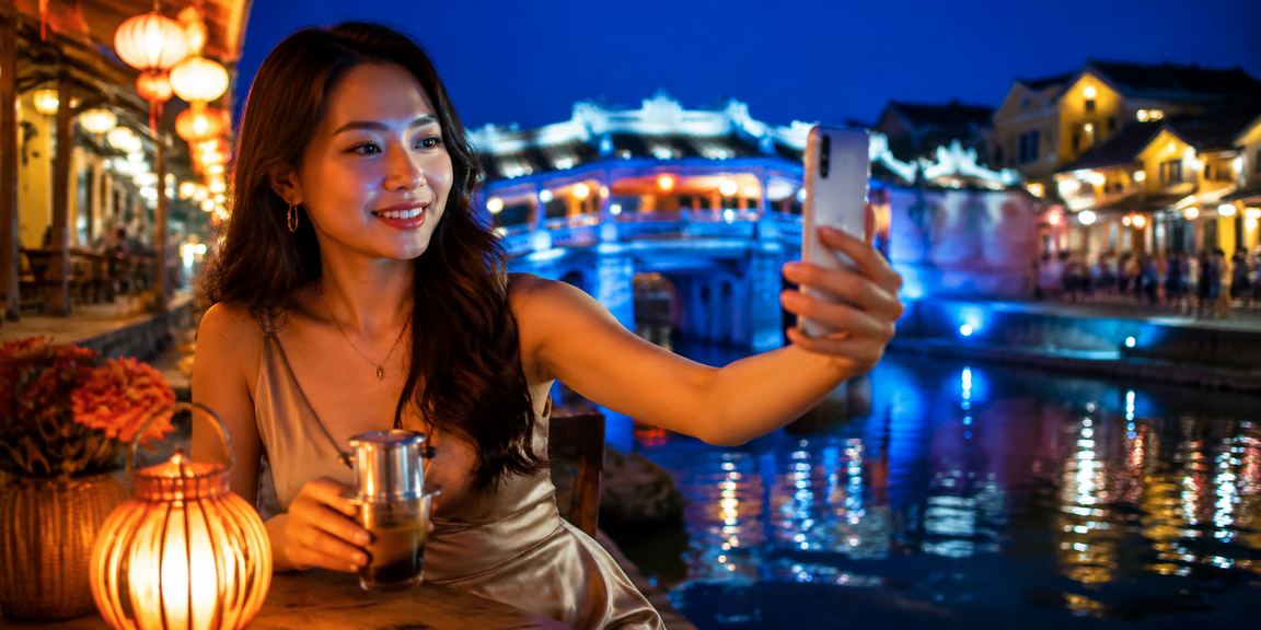 Trải nghiệm casino di động tại Hội An bên tách cà phê sáng sớm