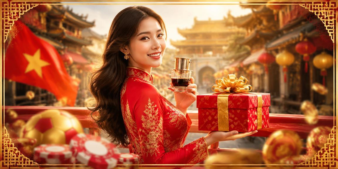 Người dùng tại Huế ngồi quán cà phê xem kèo bóng đá Việt Nam và kiểm tra tài khoản cược