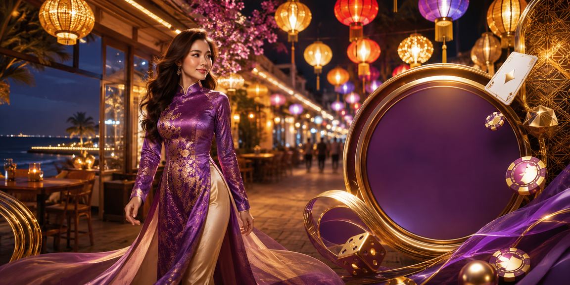 Phụ nữ mặc áo dài tại Vũng Tàu xem thông tin khuyến mãi VIP và kèo thể thao trên điện thoại